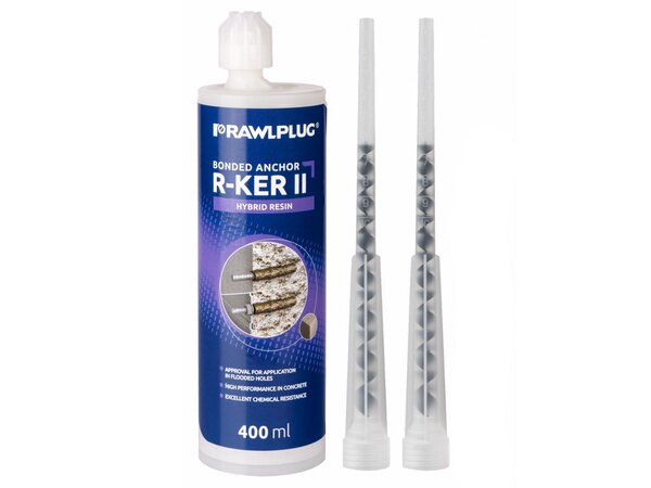Malta chemická RAWLPLUG hybridní pryskyřice 400 ml R-KER II
